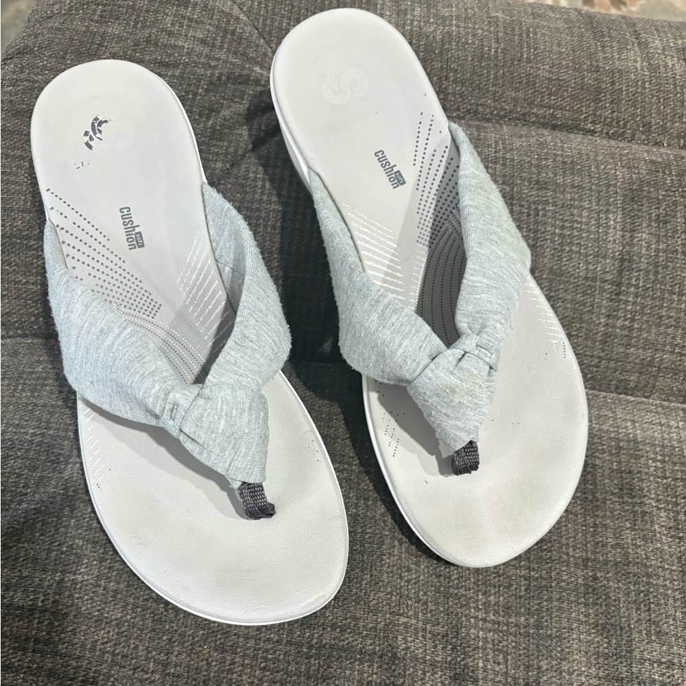 Cloudsteppers by Clarks Light Gray Sandals